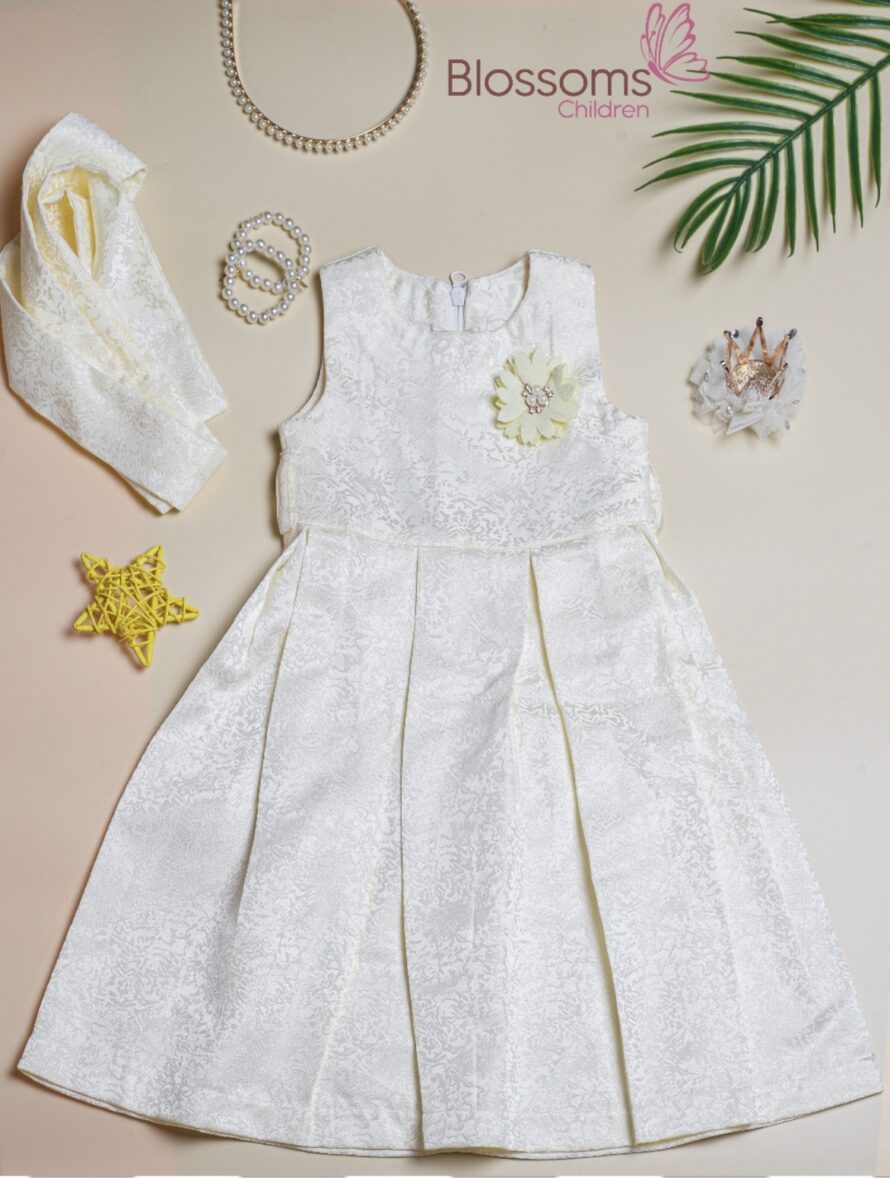 Cream Damask dress