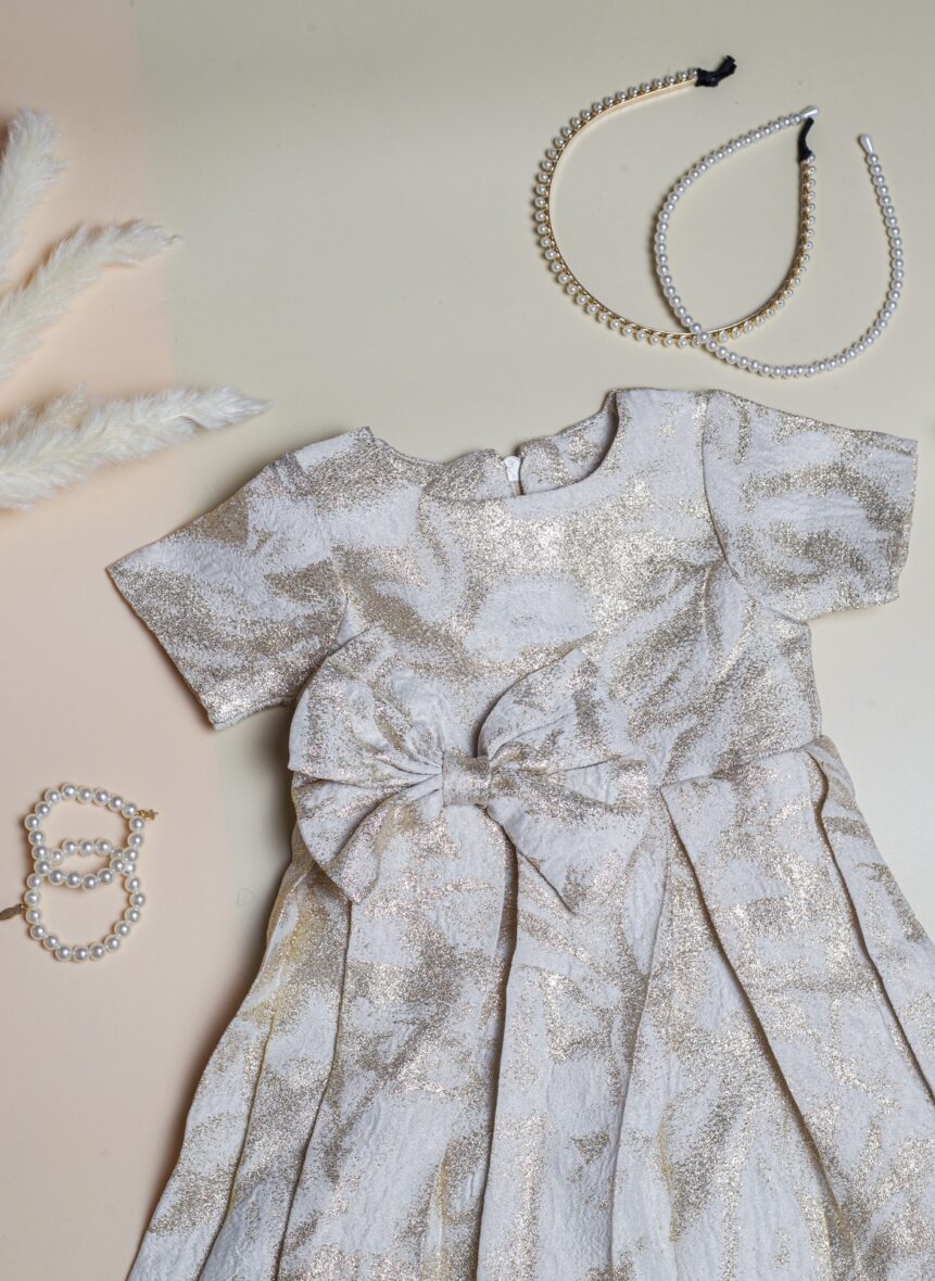 Golden Bow Dress