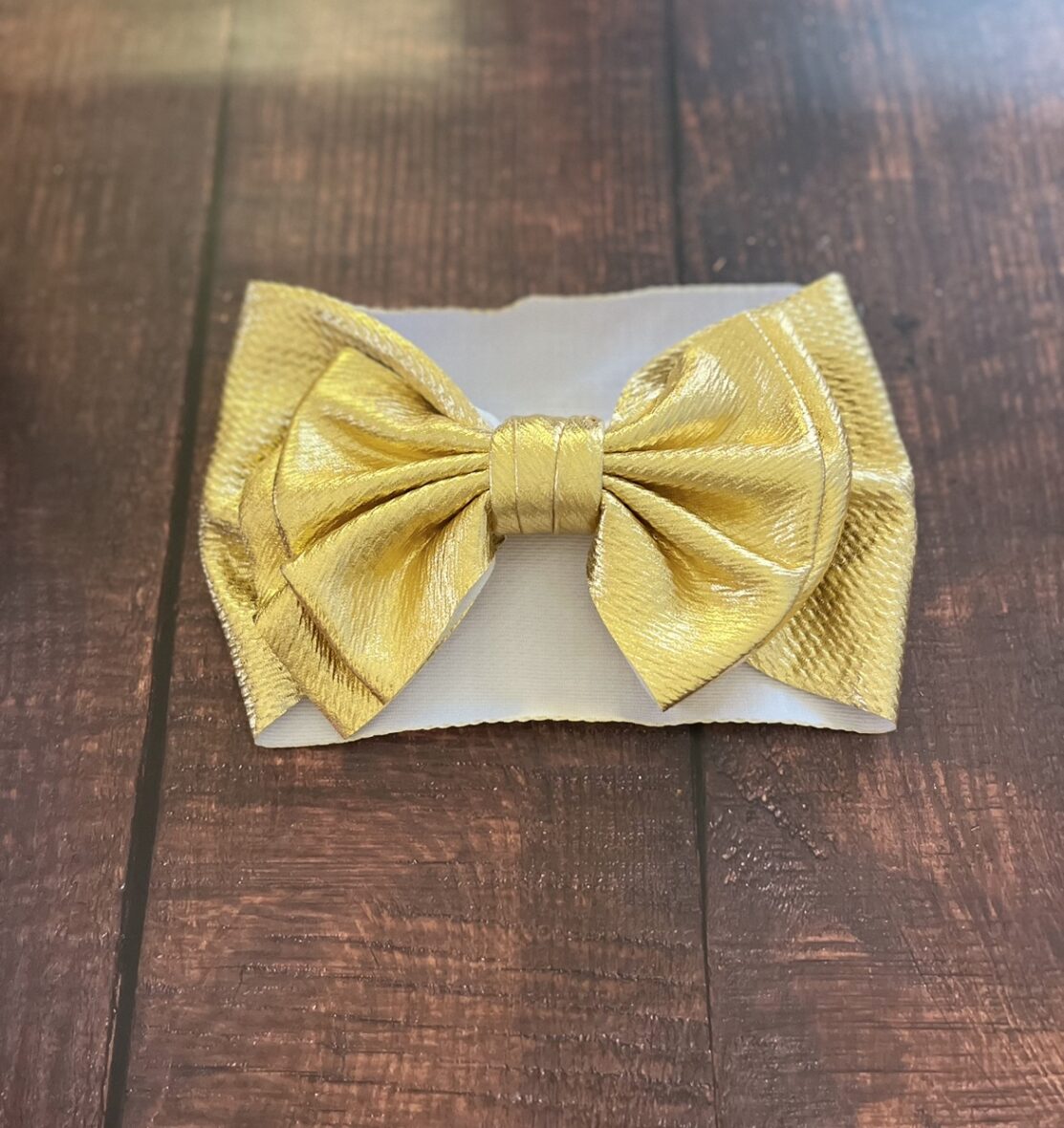 Big Bow Golden Headband