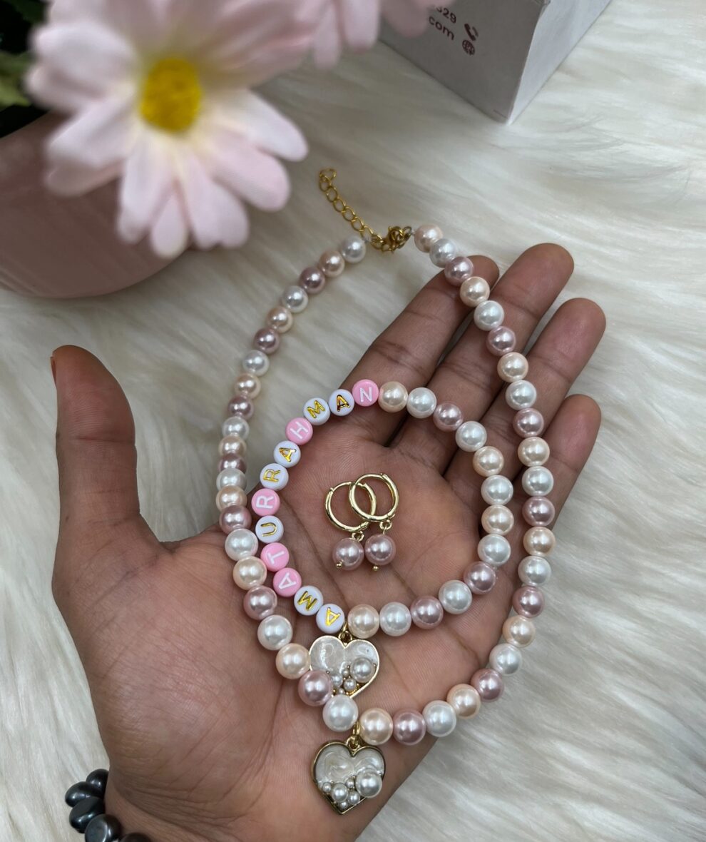 Personalized Lux  Pearl Jewelry Set