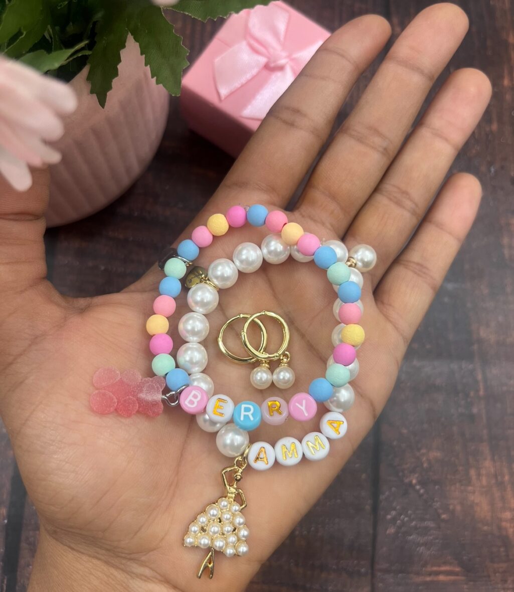 Personalized bracelet set (Two names)