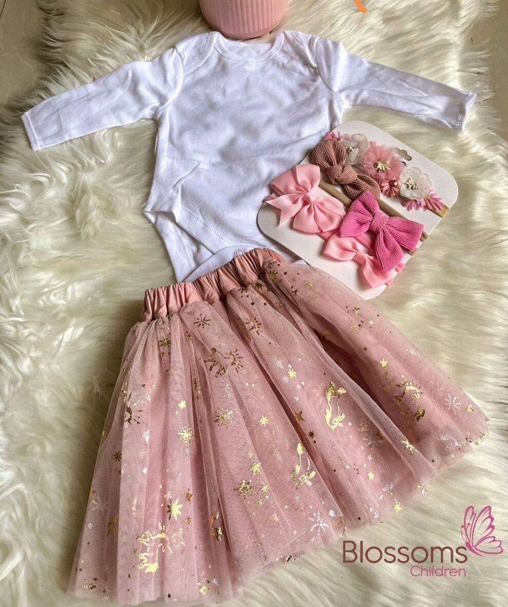 Tutu Skirt and body suit set (personalized)