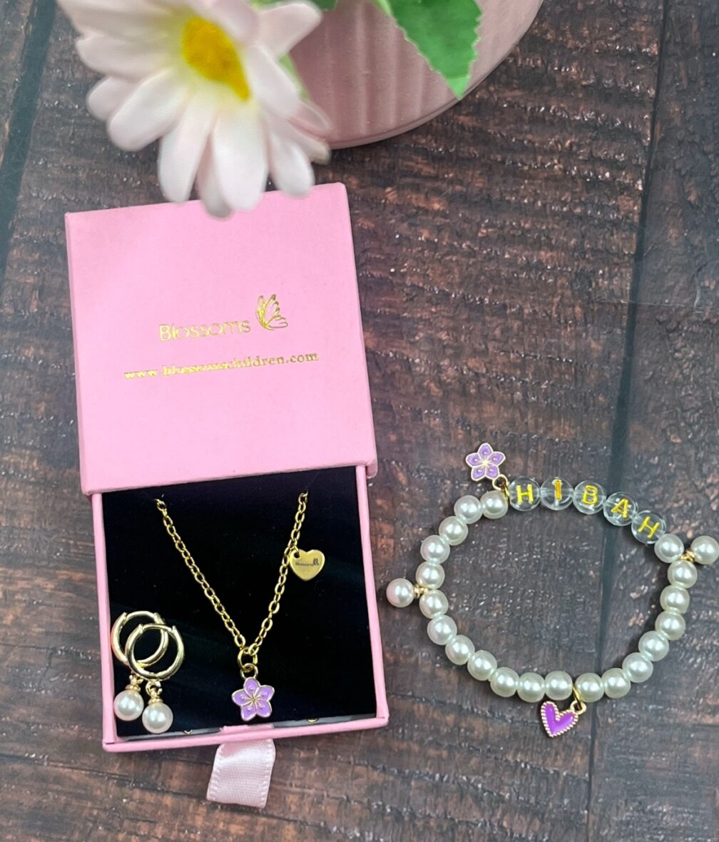 Blossoms Personalized Bracelet/Necklace set